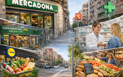 Mercados, supermercados, farmacias y tiendas útiles cerca del apartamento